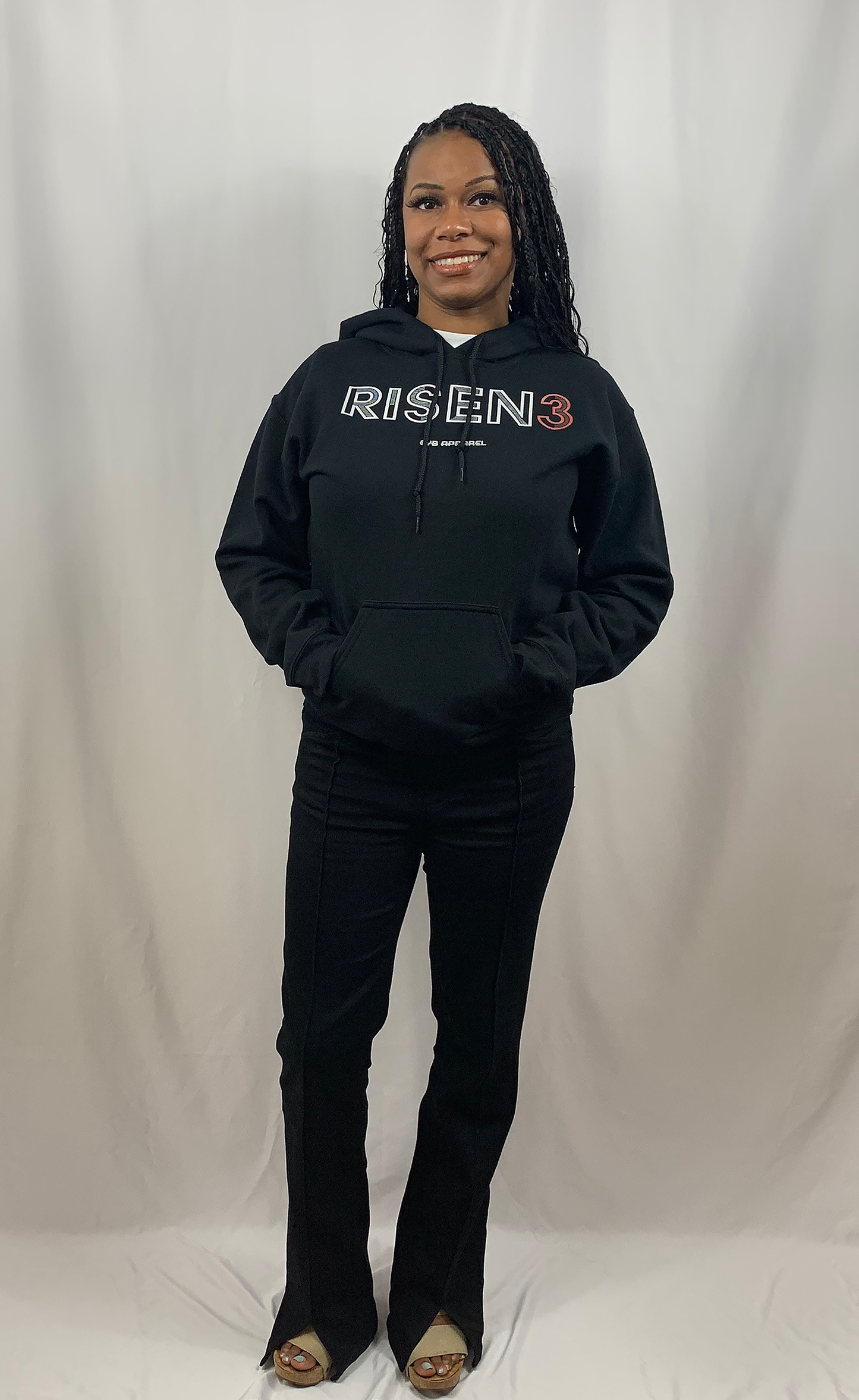 RISEN3 Unisex Hoodie BLACK