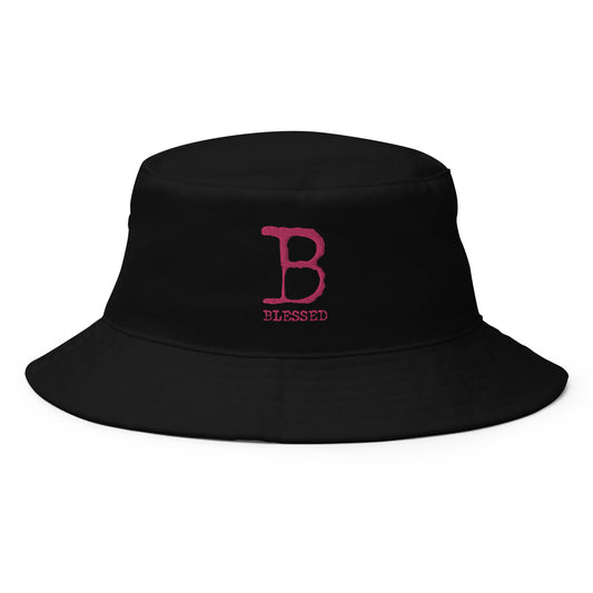 "Truly Blessed" Bucket Hat - BLK/PINK