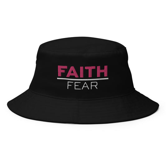 FAITH over Fear Bucket Hat BLK/PINK