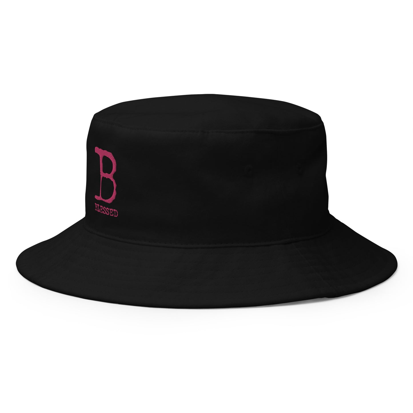 "Truly Blessed" Bucket Hat - BLK/PINK