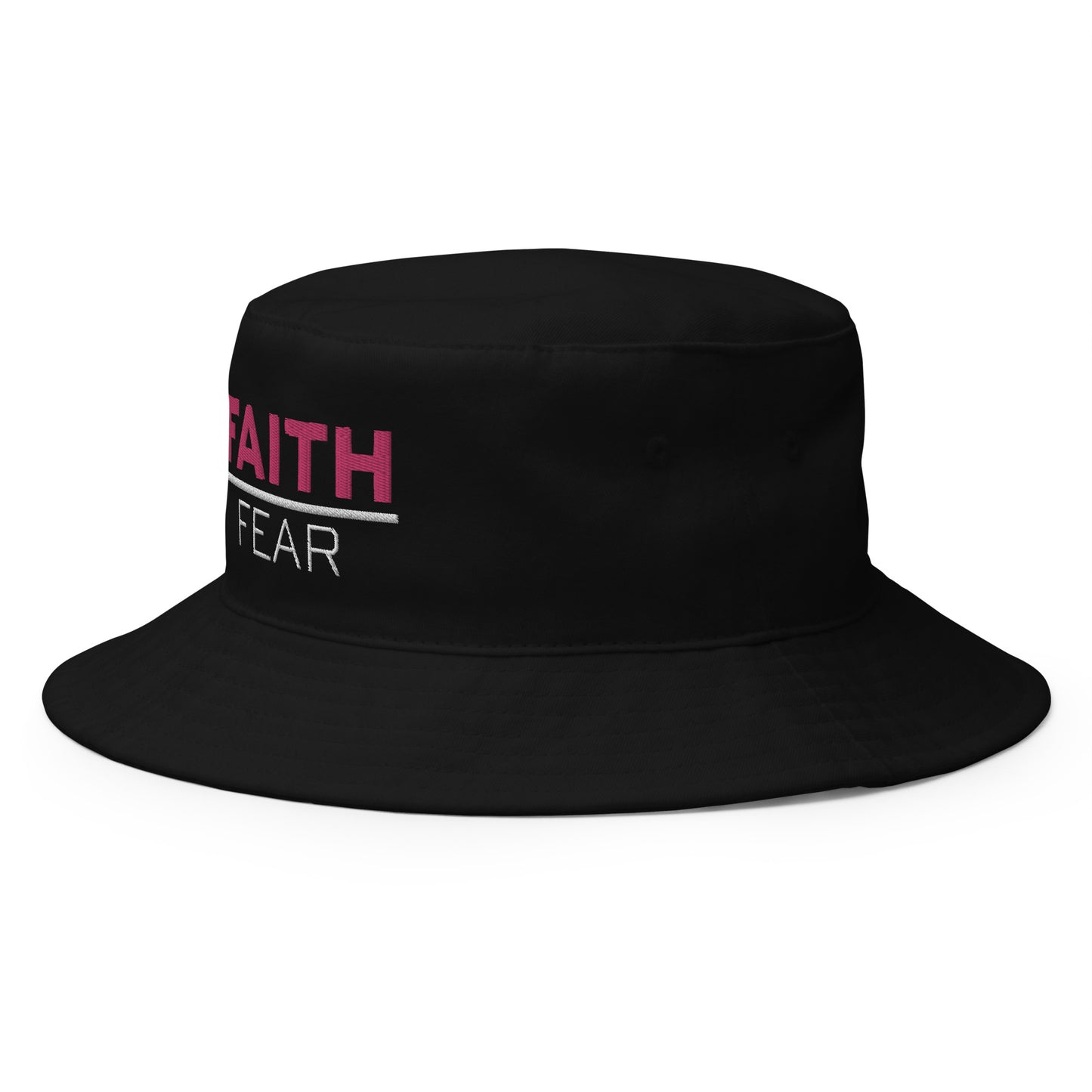 FAITH over Fear Bucket Hat BLK/PINK