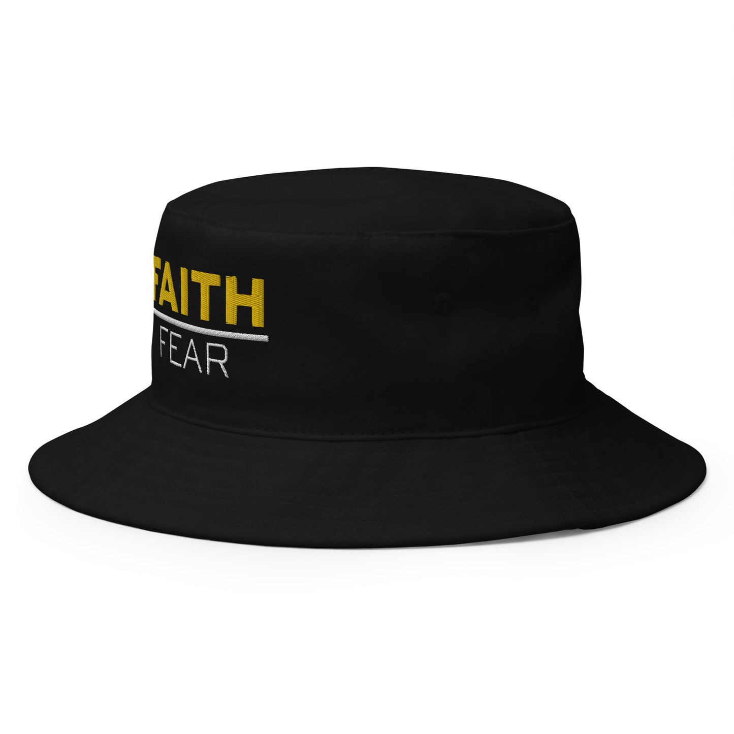 FAITH over Fear Bucket Hat BLK/GOLD