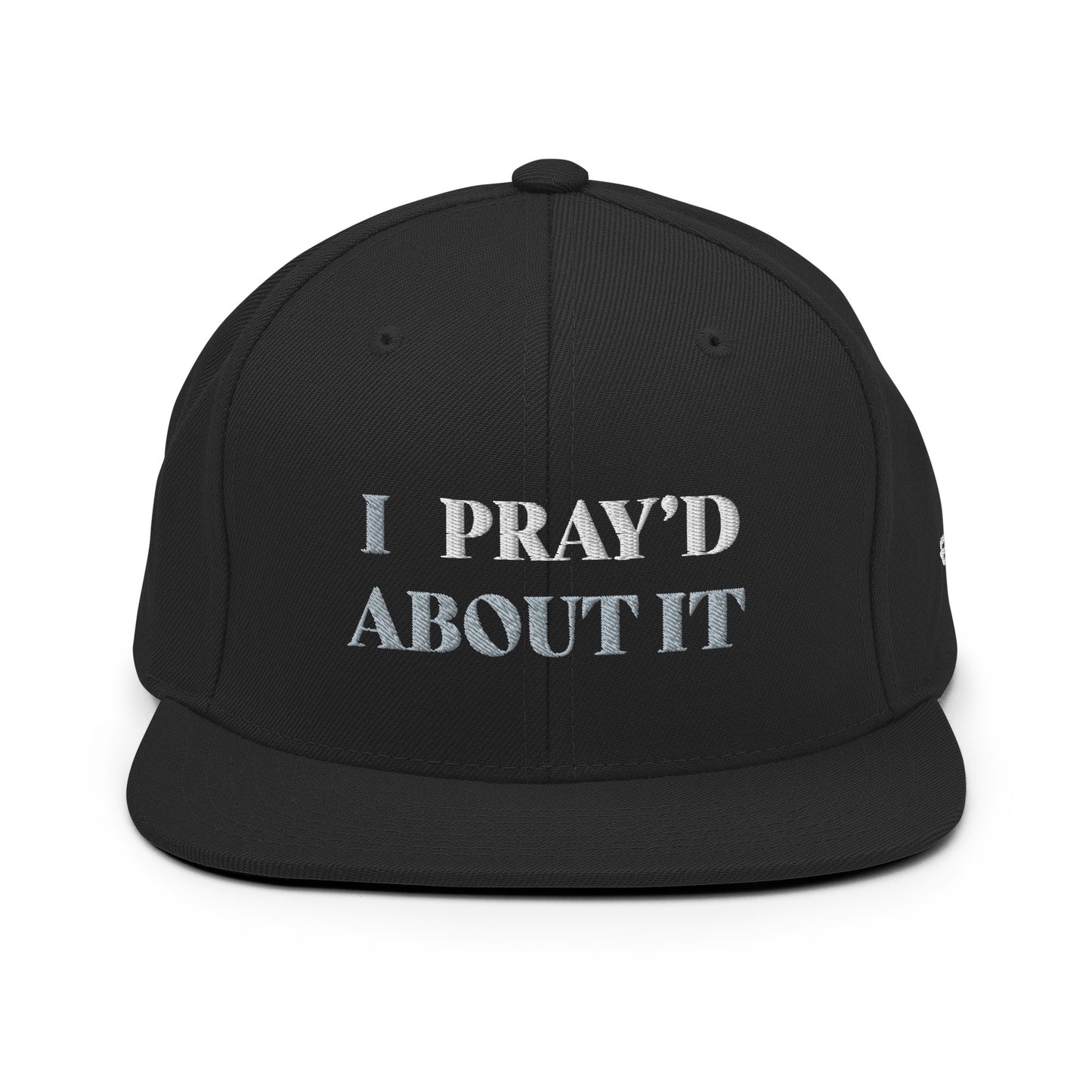 I PRAY'D ABOUT IT Hat - BLK/GREY