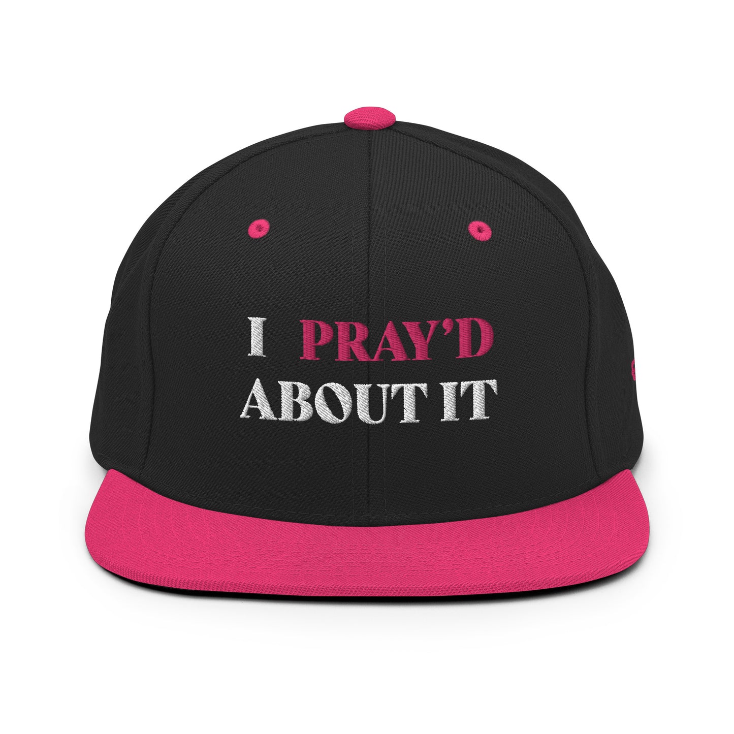 I PRAY'D ABOUT IT Hat - BLK/PINK