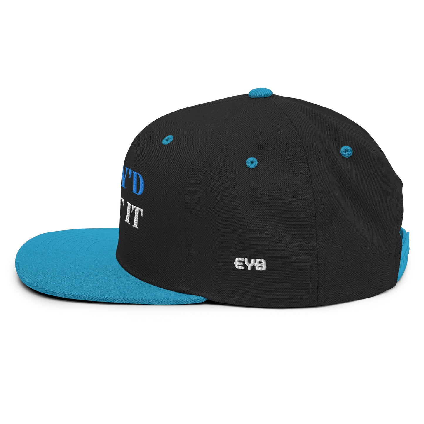 I PRAY'D ABOUT IT Hat - BLK/TEAL