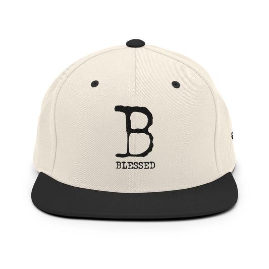 "Truly Blessed" Hat - NATURAL/BLK