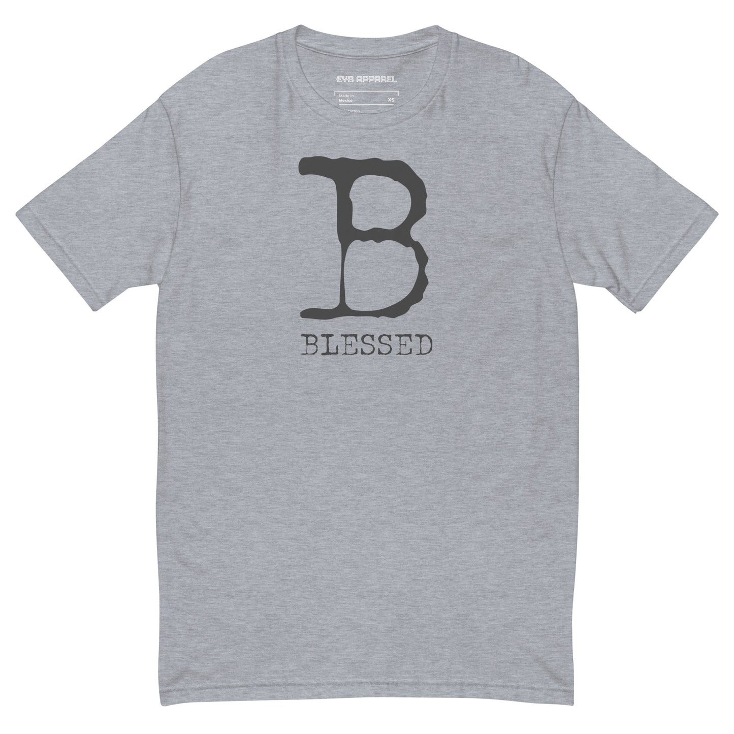 "Truly Blessed" Short-Sleeve Unisex T-Shirt GREY/BLK