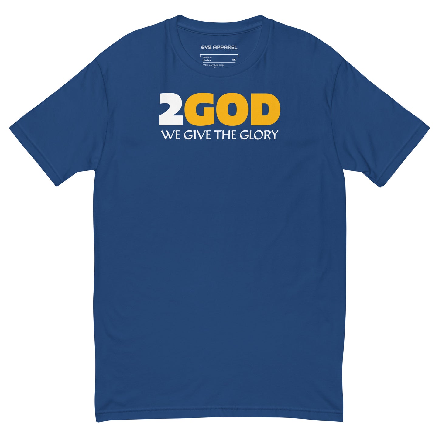 2GOD Short Sleeve T-Shirt BLUE/GOLD