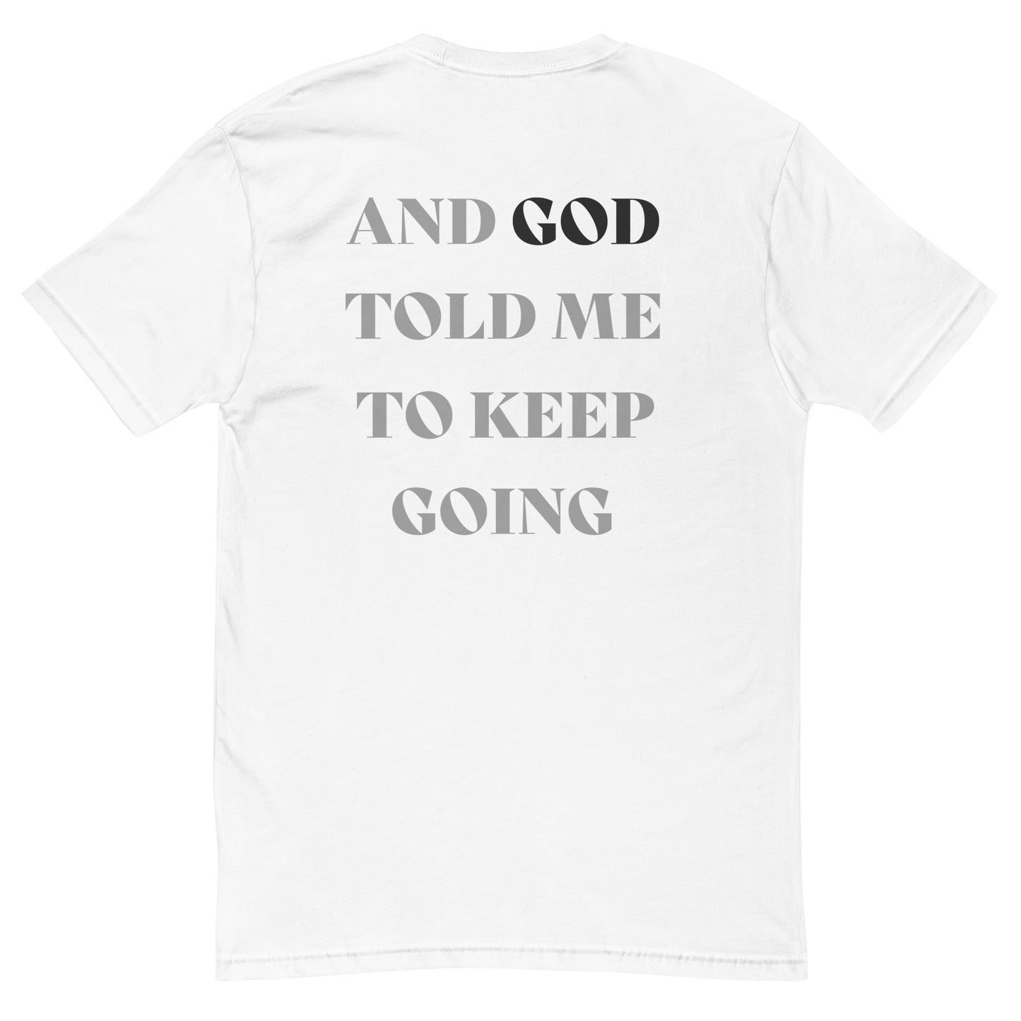 I PRAY'D ABOUT IT Unisex T-Shirt WHITE/GREY