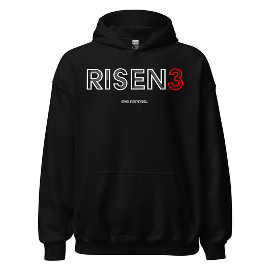 RISEN3 Unisex Hoodie BLACK