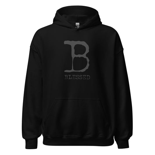 "Truly Blessed" Unisex Hoodie - BLK/GREY