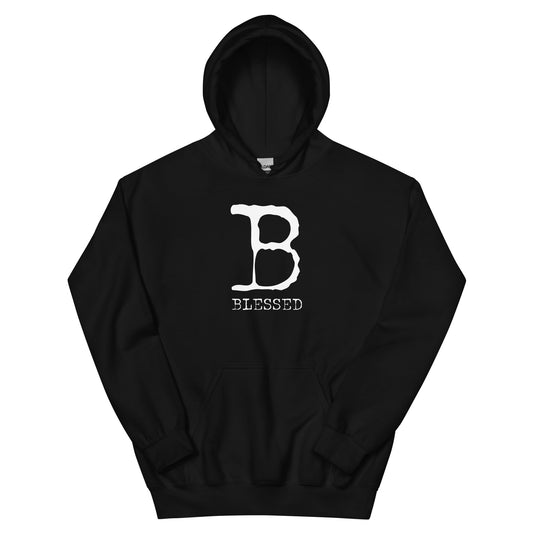 "Truly Blessed" Unisex Hoodie BLK/WHITE