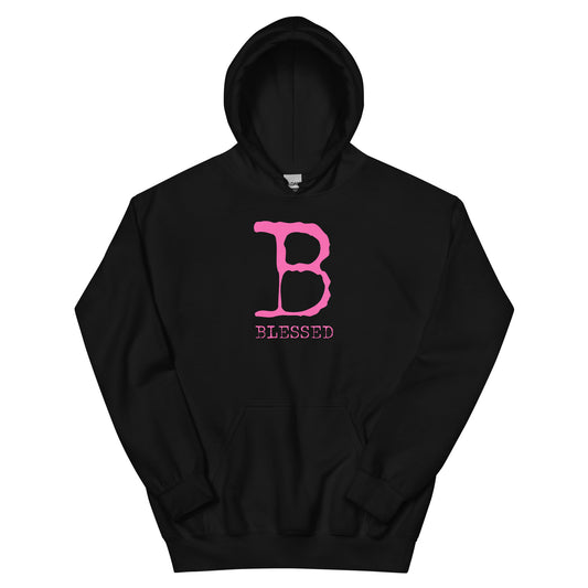 "Truly Blessed" Unisex Hoodie BLK/PINK