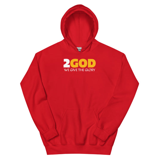 2GOD Unisex Hoodie RED/GOLD