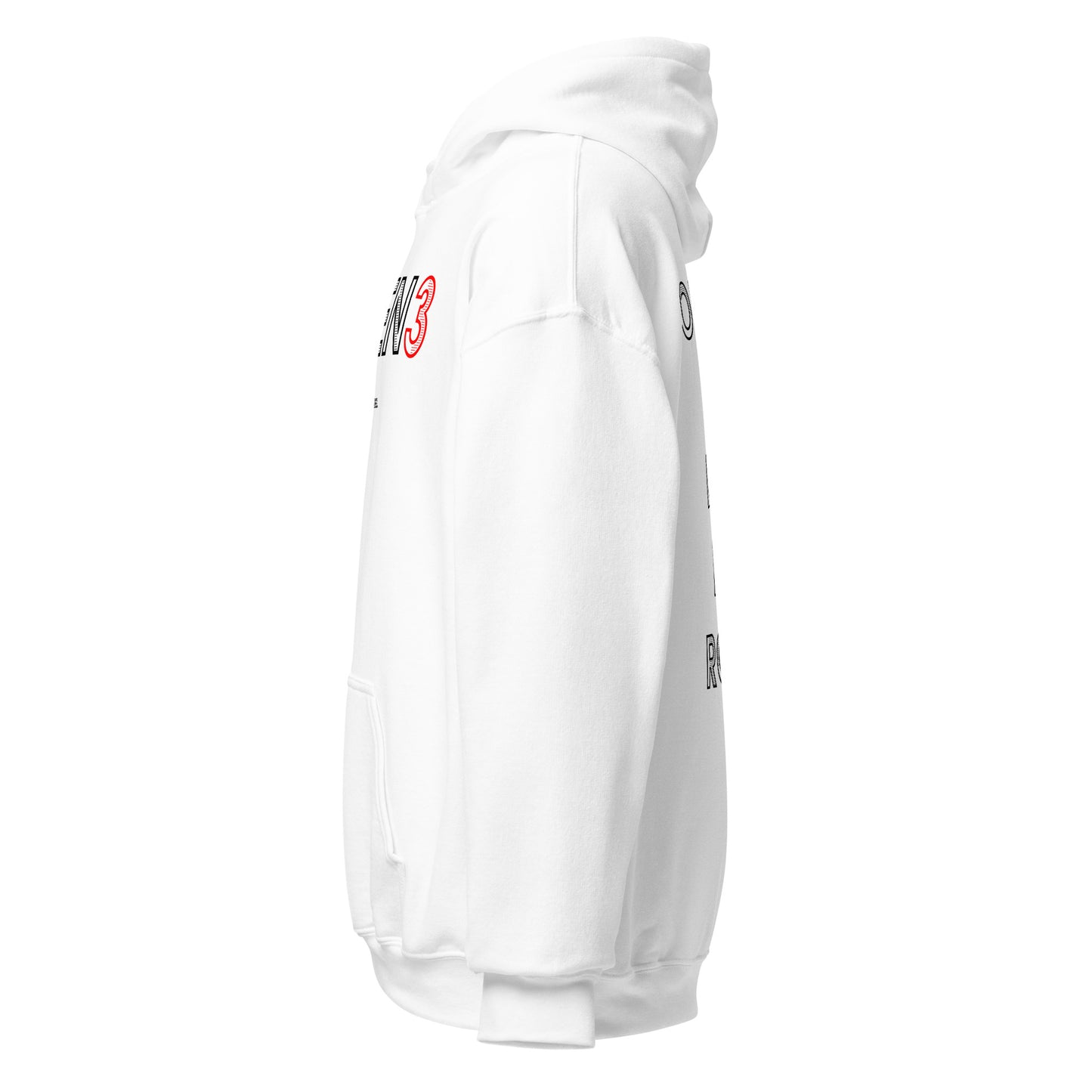 RISEN3 Unisex Hoodie WHITE