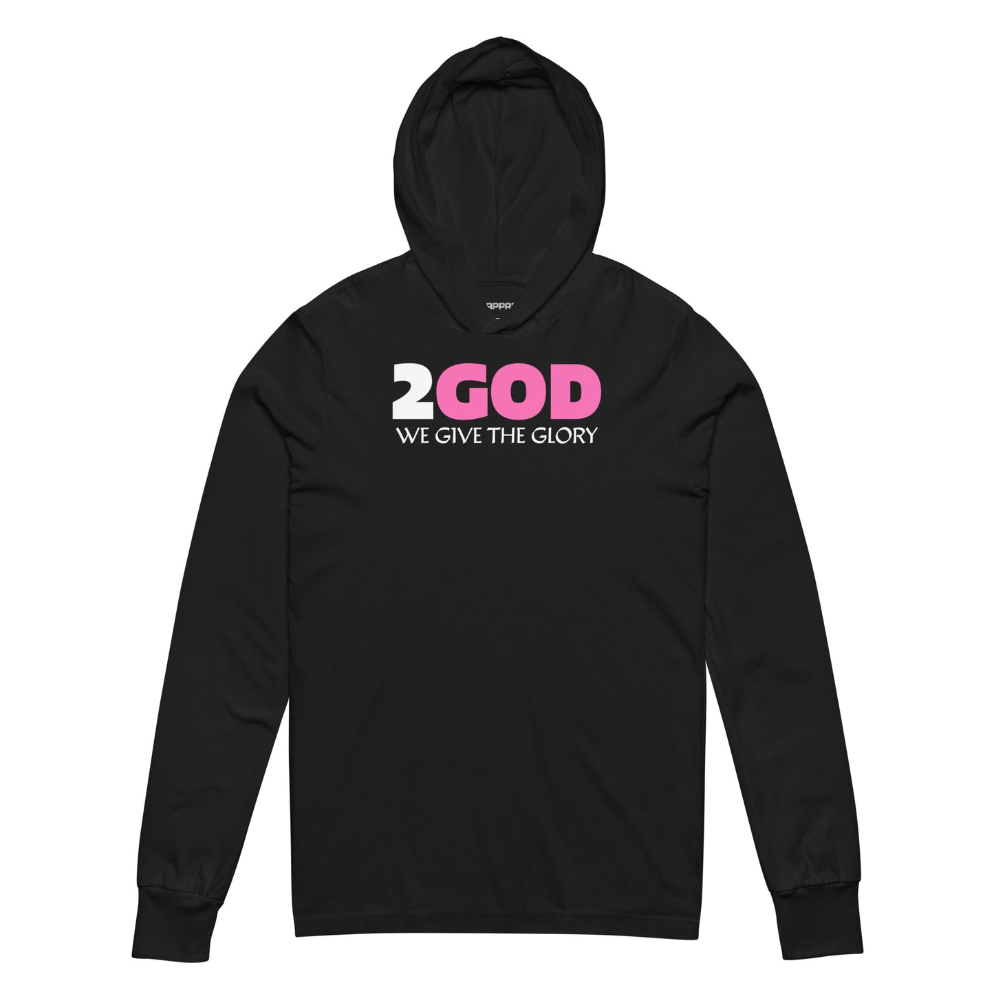 2GOD Hooded Long-Sleeve Tee BLK/PINK